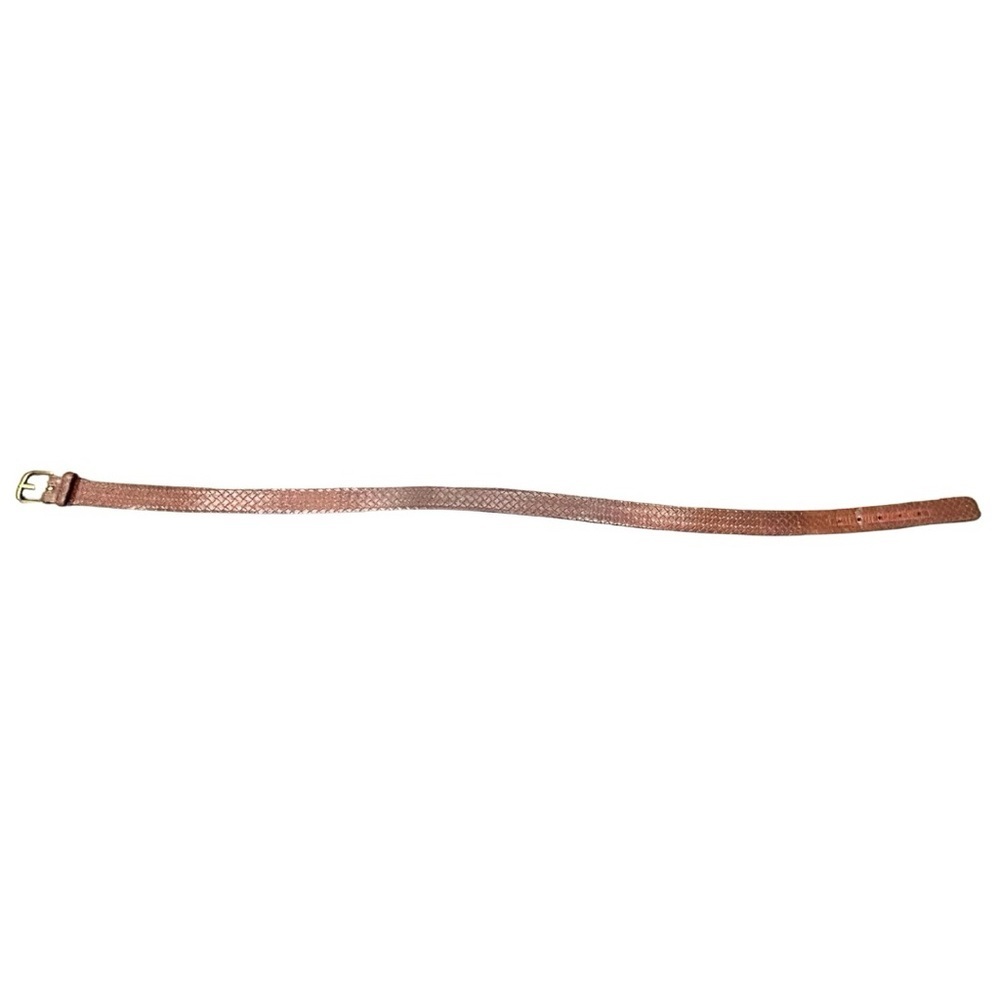 El Chico Woven Brown Leather Belt | Made in Mexico | Size 42